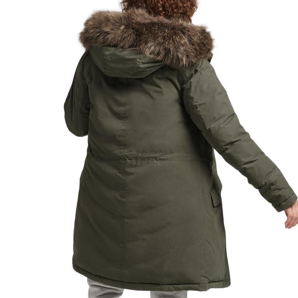 Parka Superdry Vintage Everest de plumas caqui para mujer 3/3