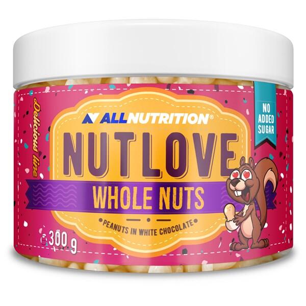 NUTLOVE WHOLENUTS - PINDA'S IN WITTE CHOCOLADE 300g