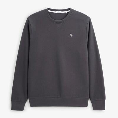 Sweatshirt met ronde hals french rib