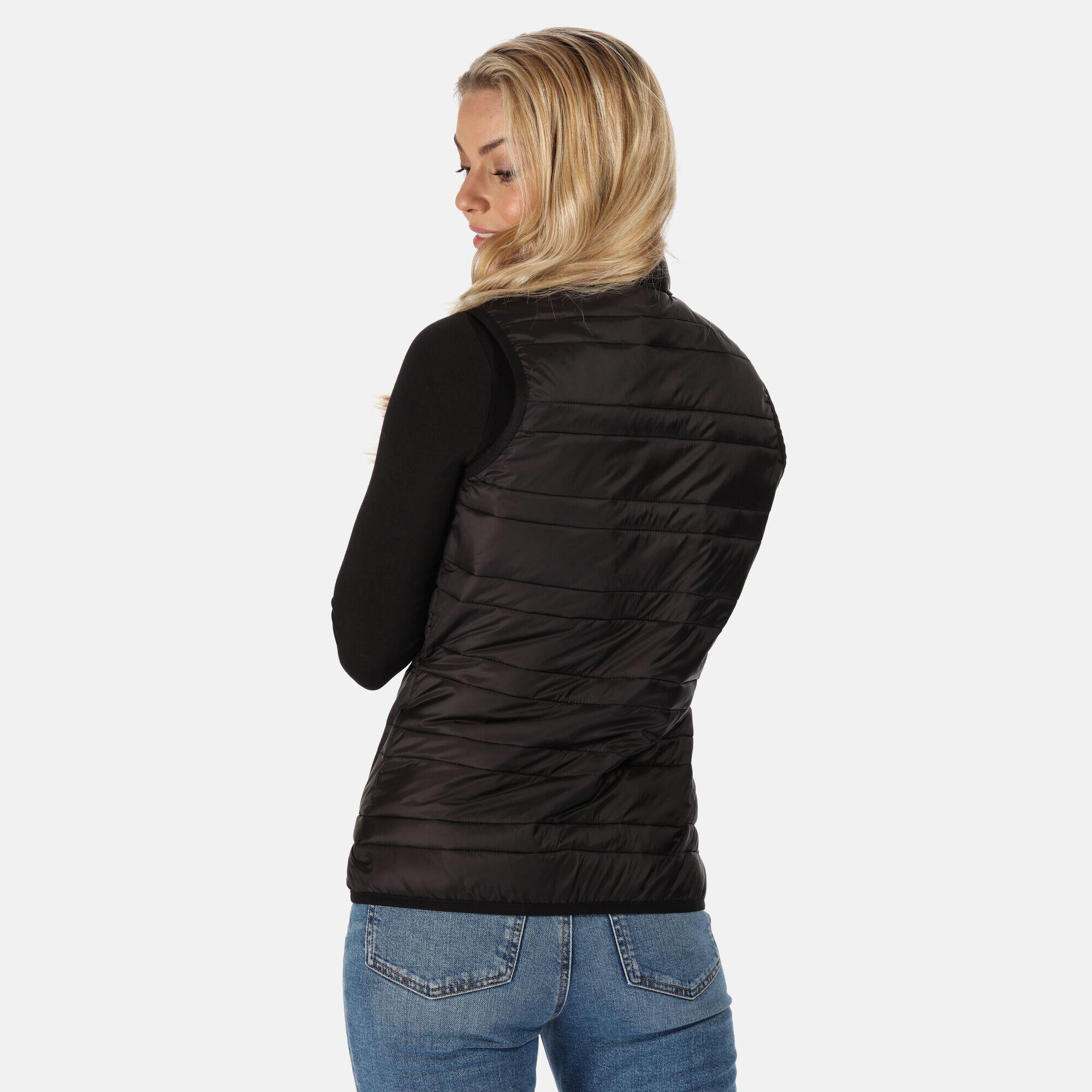 FIREDOWN Women's sleeveless down jacket (Black)