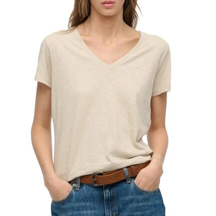 Camiseta Beige Superdry Studios para Mujer