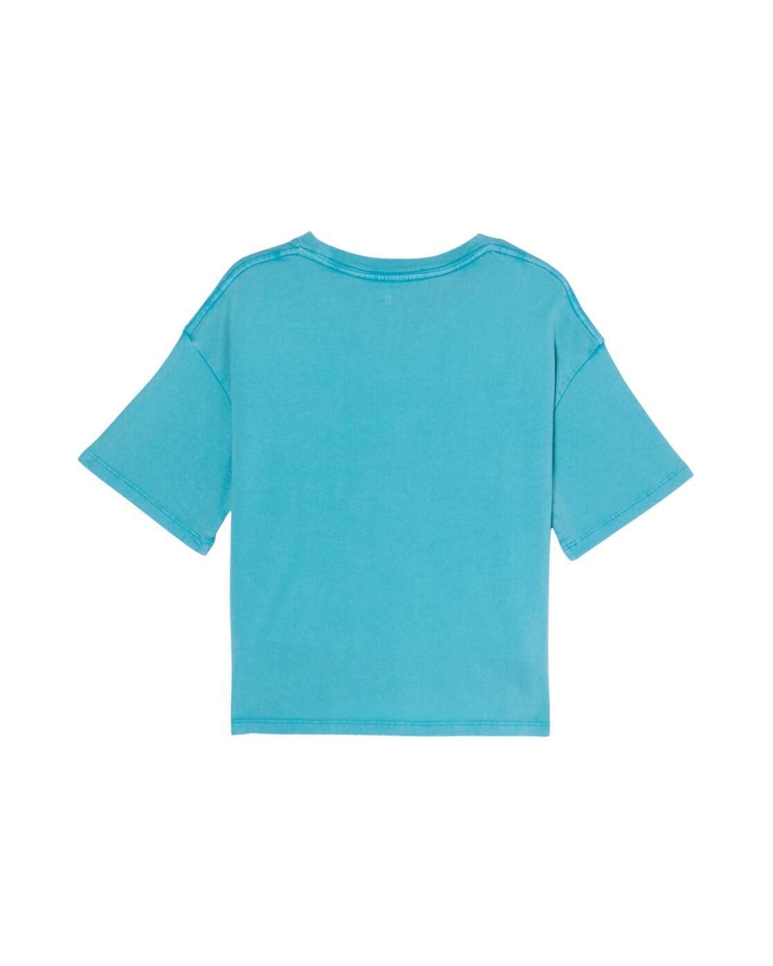 Camiseta holgada de manga corta DAISYLOOSE SEASON Azul Niña 3/4