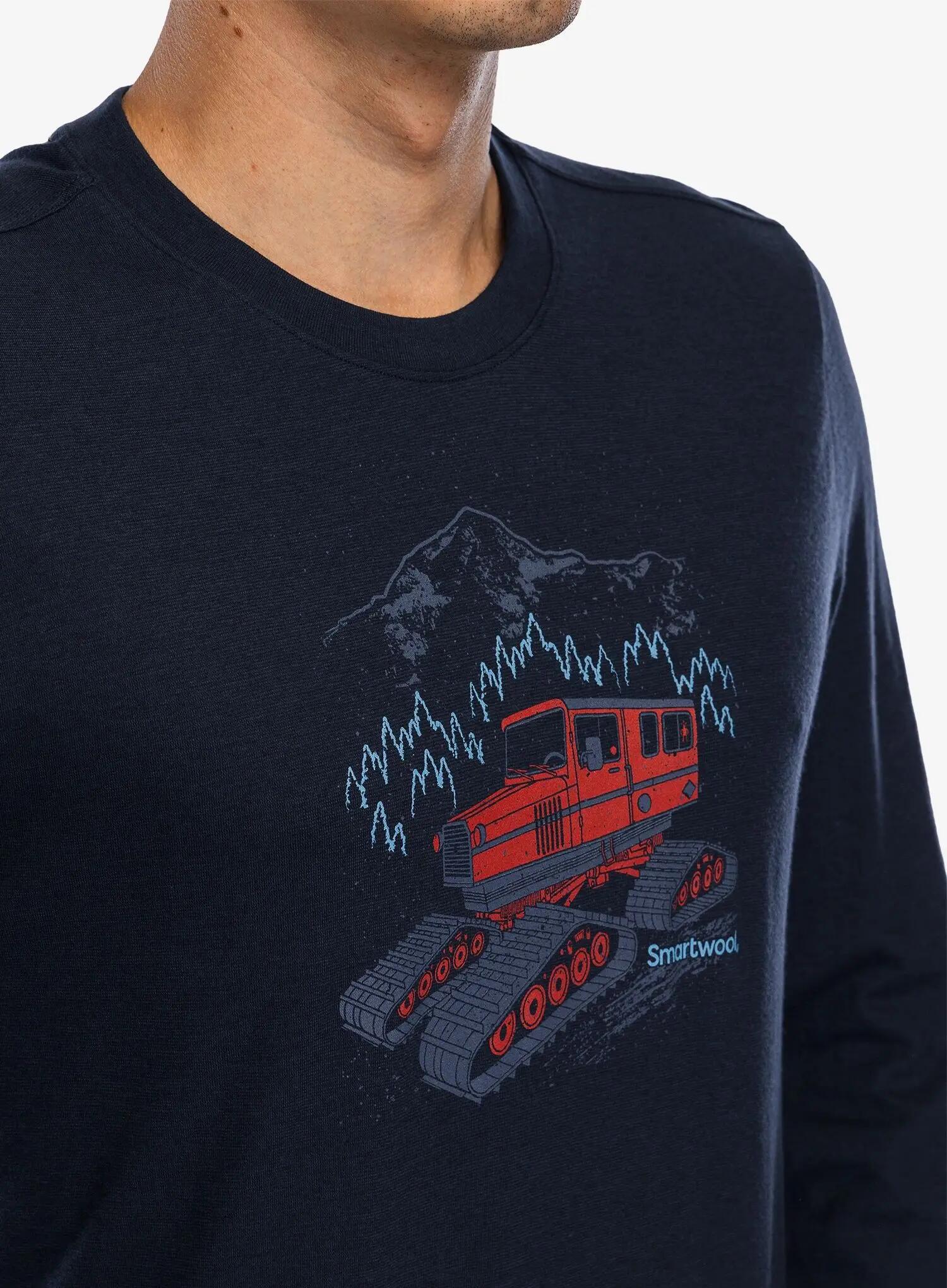 Bluza bez kaptura Smartwool Snowcat Graphic Long Sleeve Graphic Tee 4/4