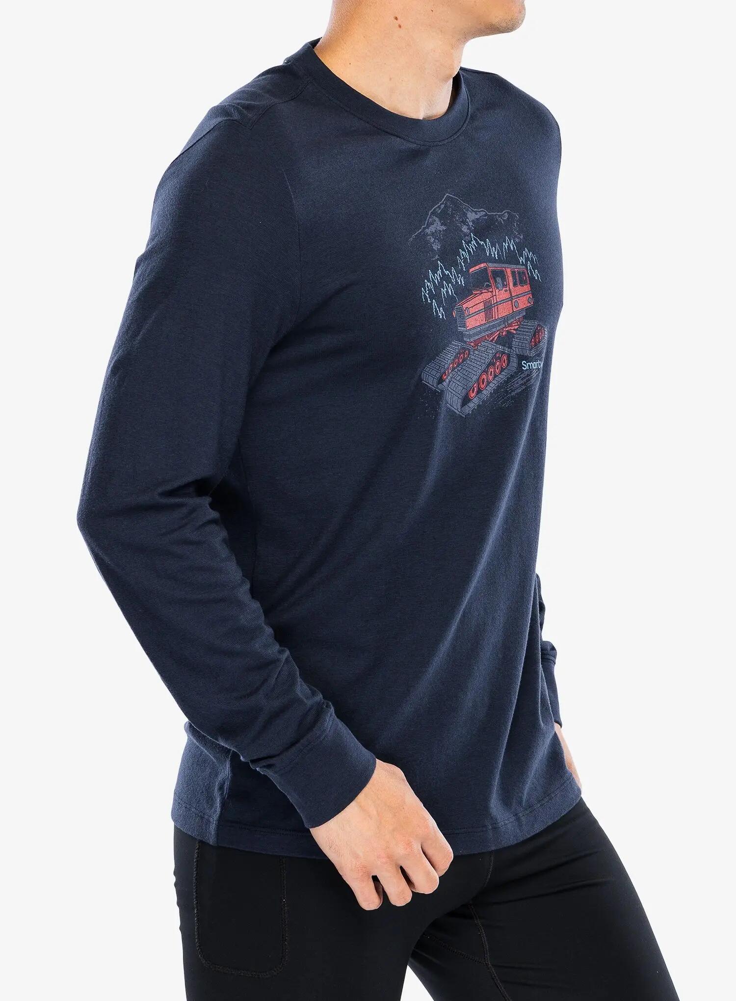 Bluza bez kaptura Smartwool Snowcat Graphic Long Sleeve Graphic Tee 3/4