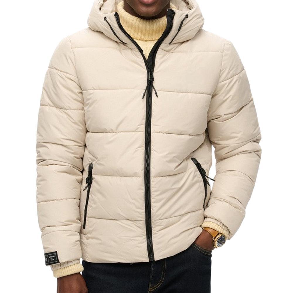 Men's Superdry Beige Puffer Jacket