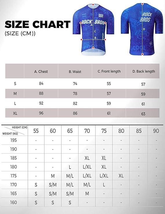 Camisa de ciclismo masculina com bolsos traseiros ROCKBROS 2/2