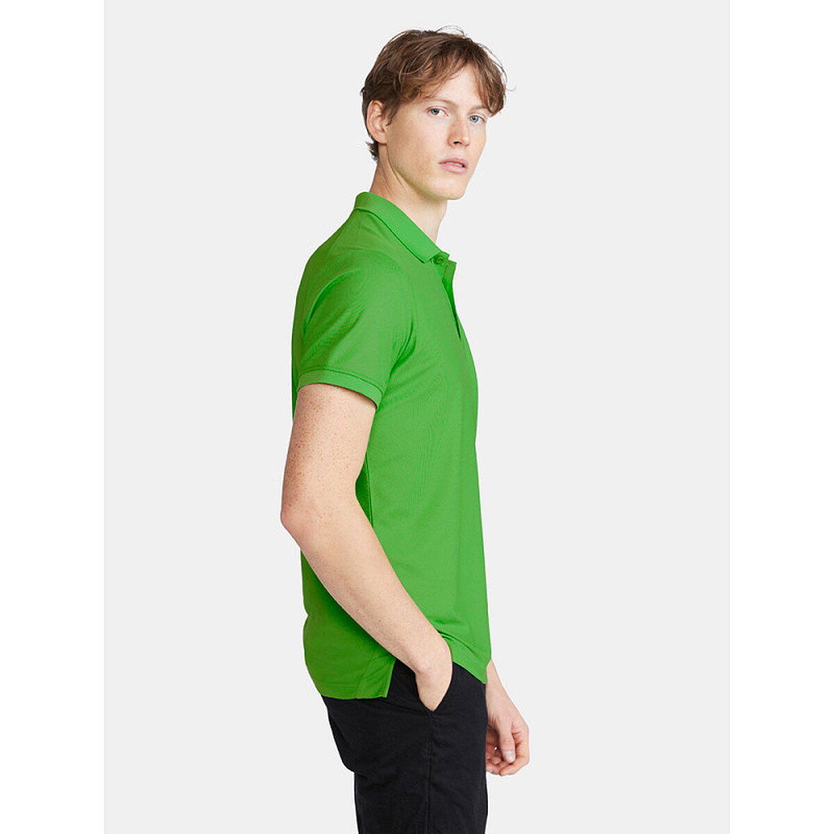 Poloshirt - Multisport - Heren - Comfort fit - Unify Polo - Zwart/Light Green 2/5