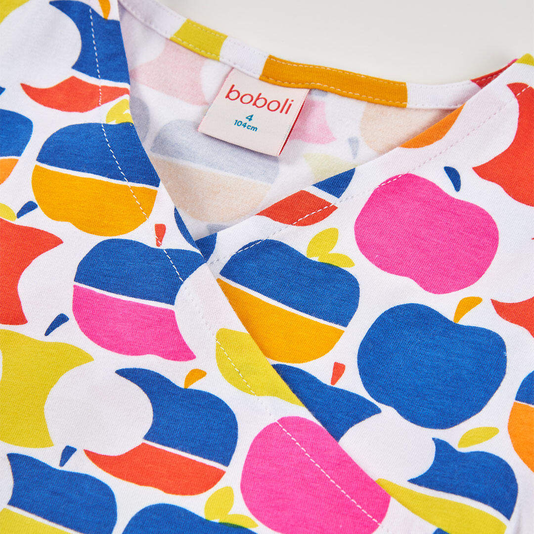 Vestido punto estampado 3/4