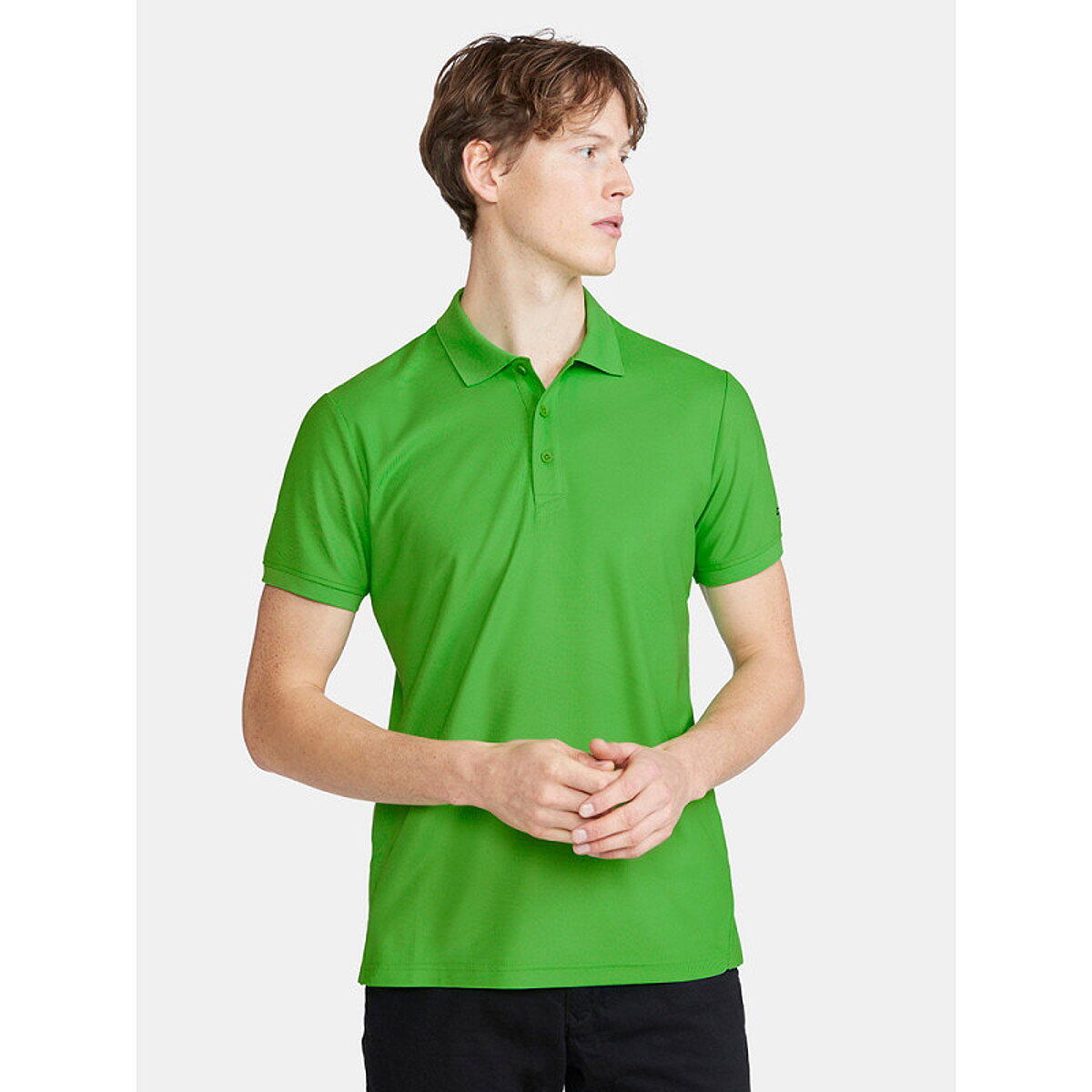 Poloshirt - Multisport - Heren - Comfort fit - Unify Polo - Zwart/Light Green 5/5