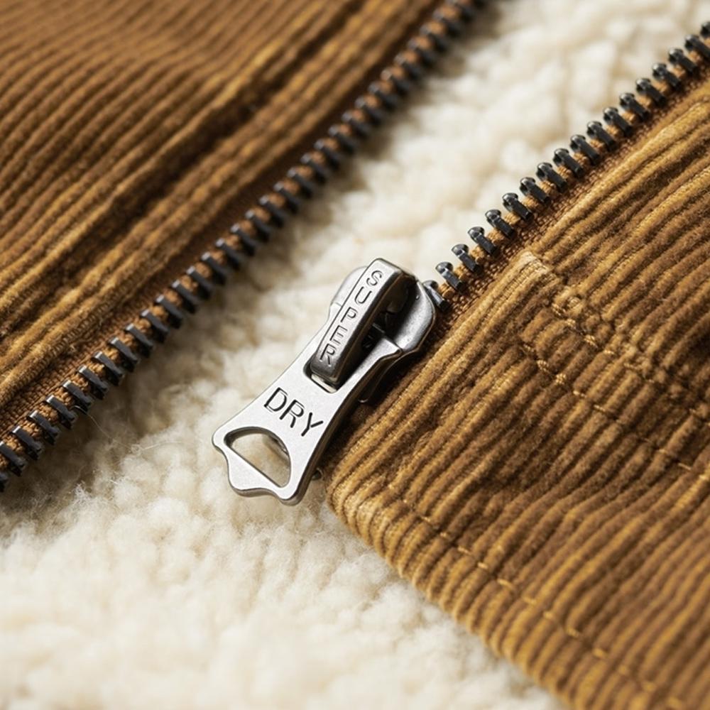 Superdry Damen Cord Cropped Jacke Camel 3/4