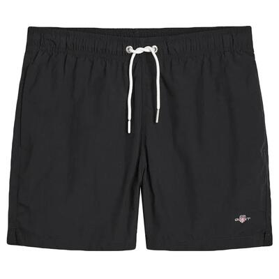 Heren zwemshort basic mini logo zwart