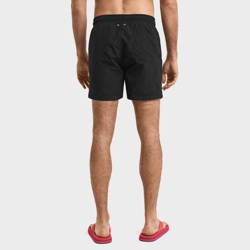 Heren Zwemshort Basic Mini Logo Zwart 4/4