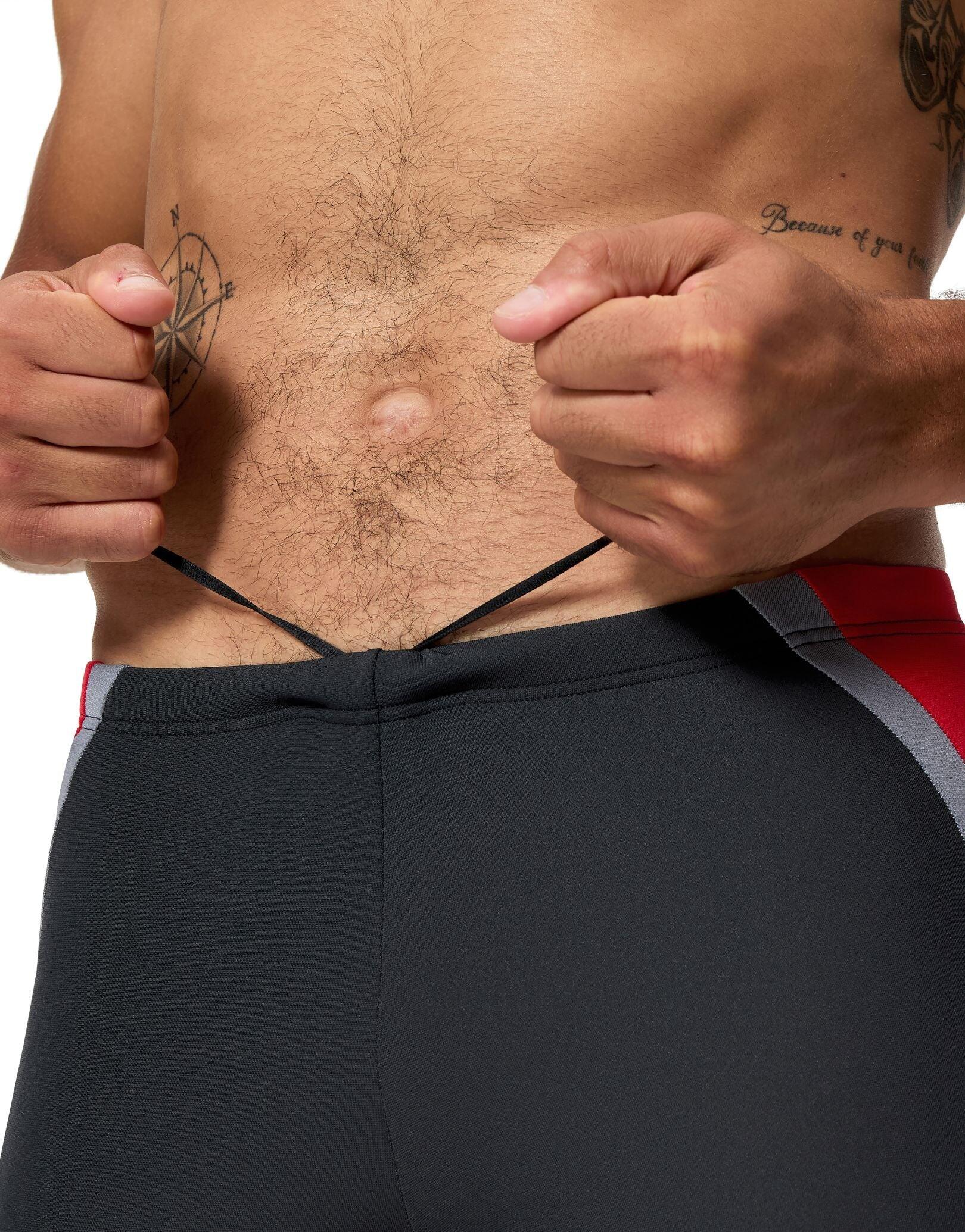 Jammer De Natation Motif/style Panneaux Latéraux Contrastés SPLICE Homme (Noir) 4/5