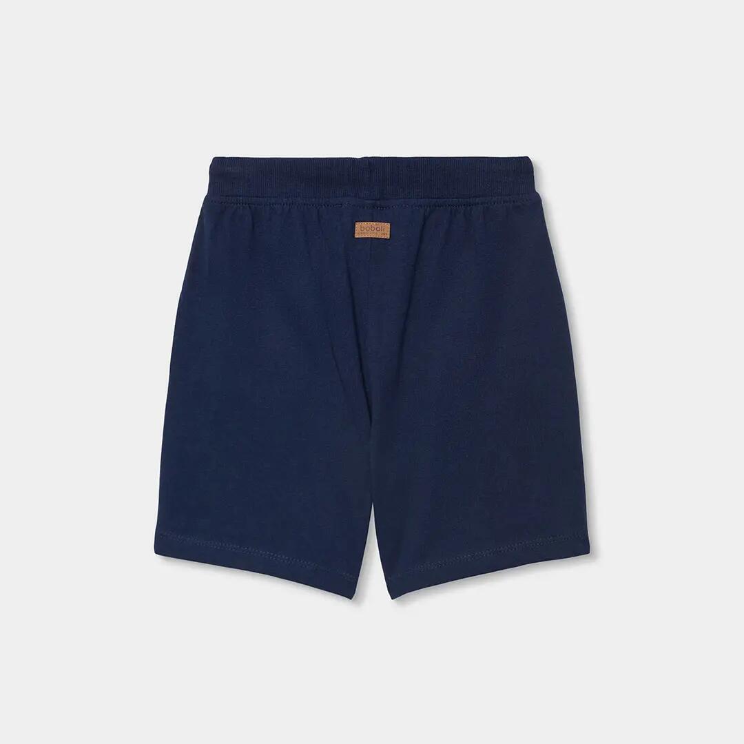 Bermudas de punto para niño azul marino 2/4