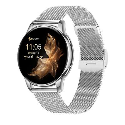 Siltcon auréa amoled smartwatch met hartslagmeter en 5 bandjes model b