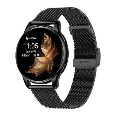 Siltcon auréa amoled smartwatch dames met hartslagmeter en 5 bandjes
