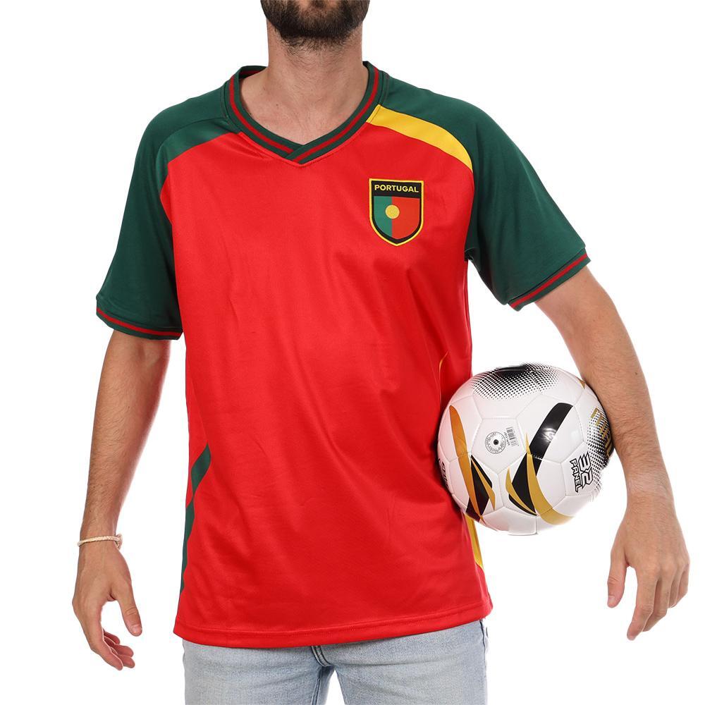 Portugal Maillot Supporter Rouge Mixte Sport Zone 2/3