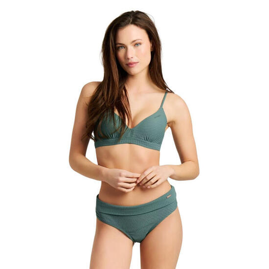 Haut de bikini - femme - texturé, bretelles - mixcameo - vert