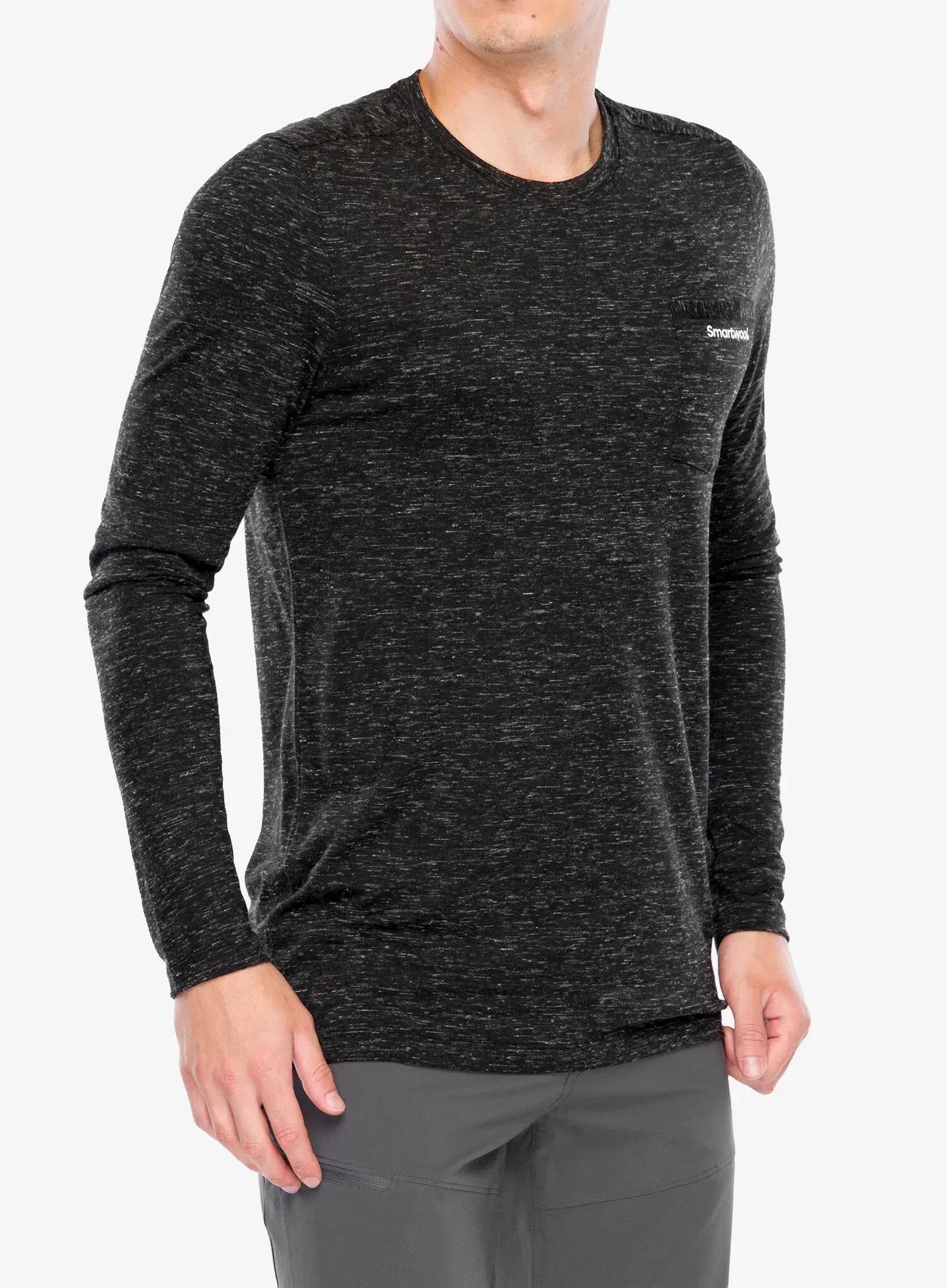 Bluza bez kaptura Smartwool Merino Hemp Blend Gear Up Long Sleeve Graphic Tee 7/7