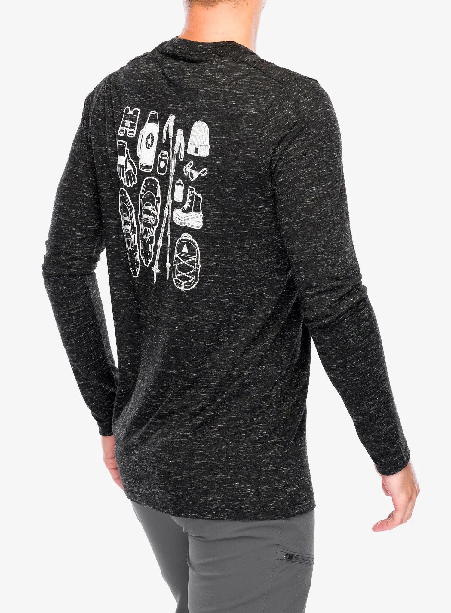 Bluza bez kaptura Smartwool Merino Hemp Blend Gear Up Long Sleeve Graphic Tee 4/7