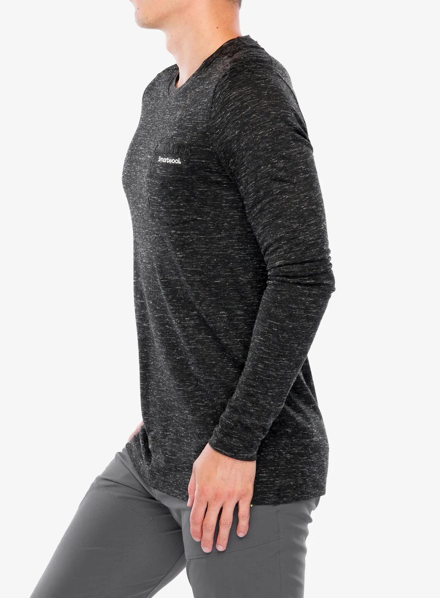 Bluza bez kaptura Smartwool Merino Hemp Blend Gear Up Long Sleeve Graphic Tee 3/7