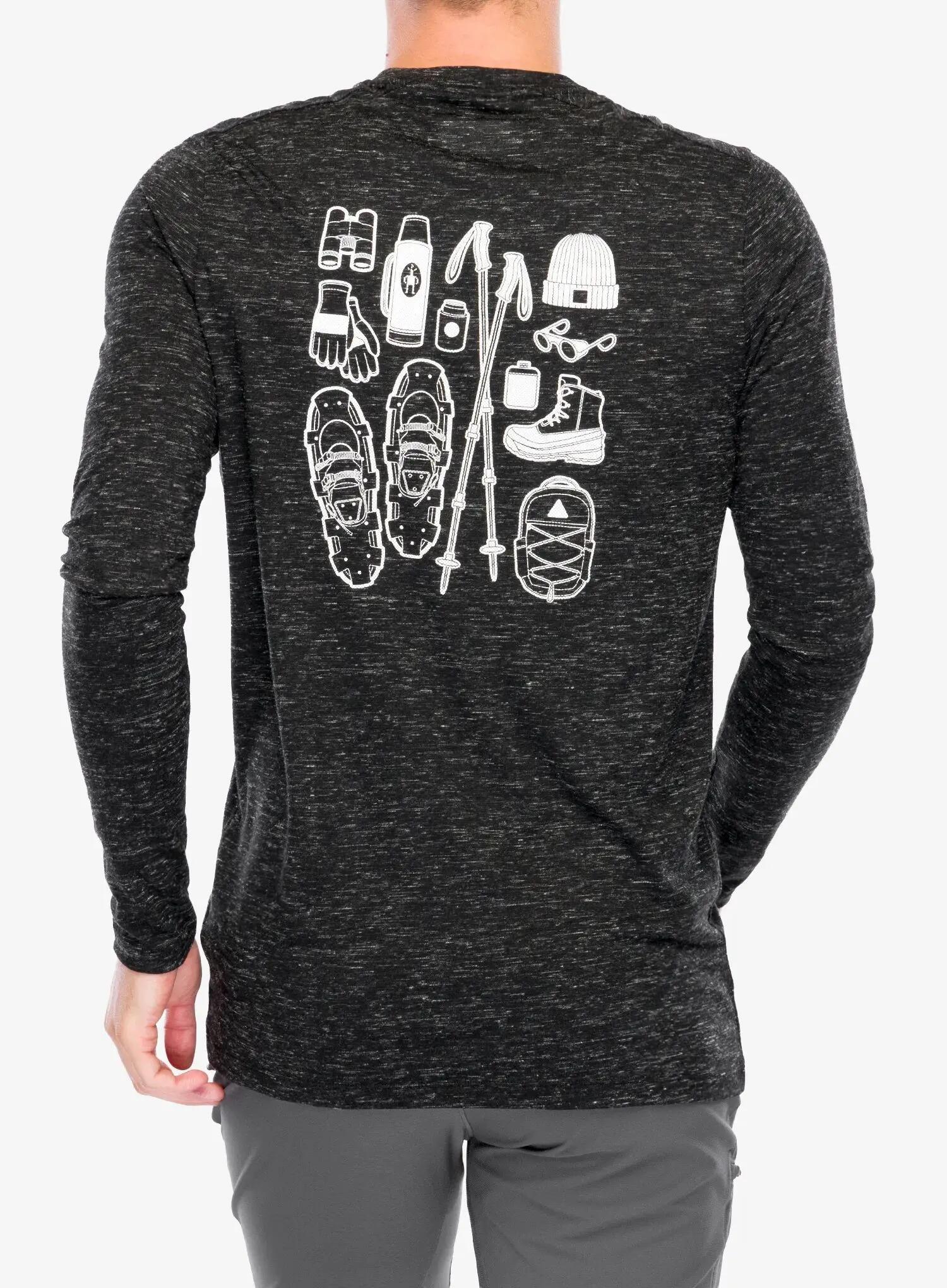 Bluza bez kaptura Smartwool Merino Hemp Blend Gear Up Long Sleeve Graphic Tee 2/7