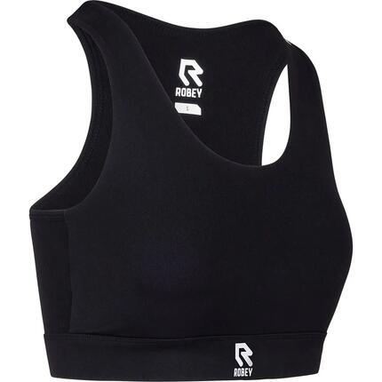 Brassière sport - Femme - maintien moyen, coussinets - Noir