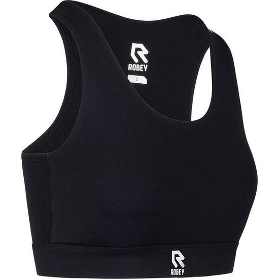 Brassière sport - Femme - maintien moyen, coussinets - Noir