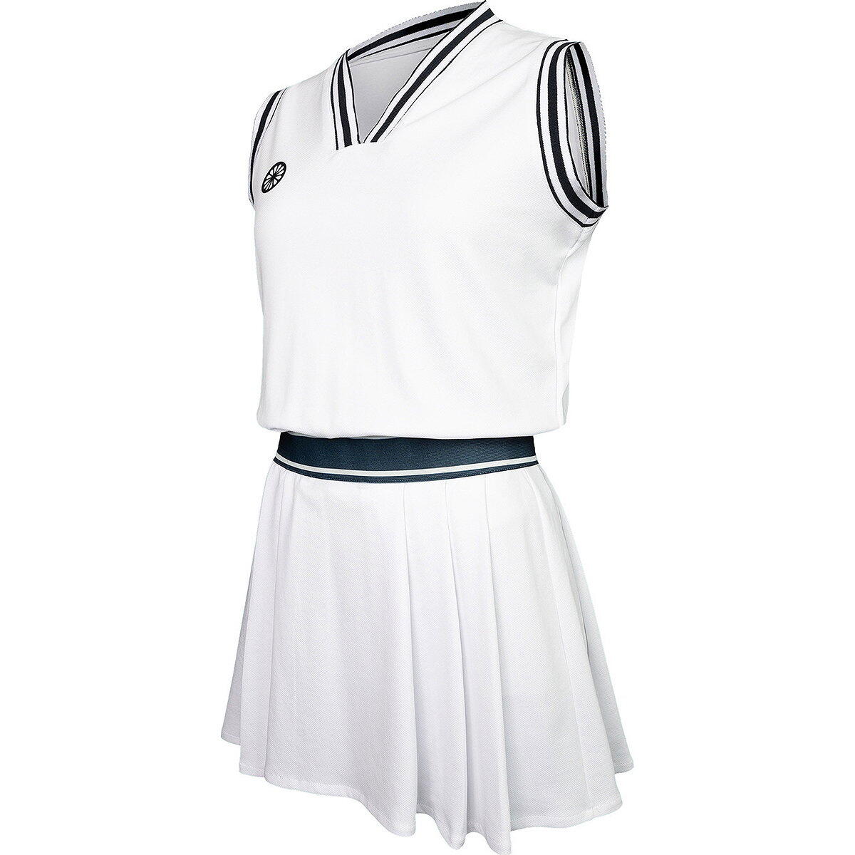 Robe avec short - Tennis - Femmes - Respirante, Séchage rapide, Pique - blanc 4/4