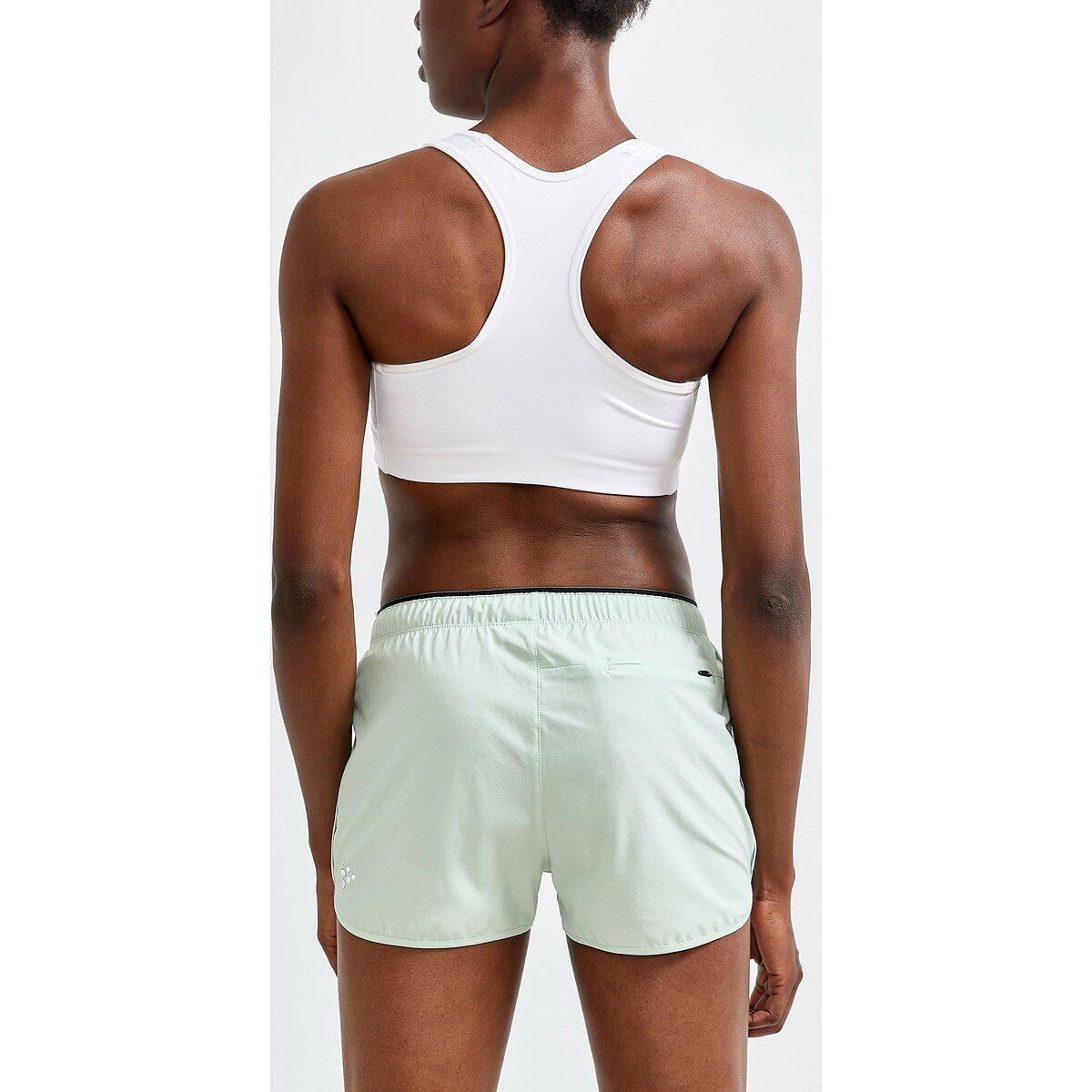 Brassière d'entraînement - Fitness - Femme - Naudraal, maintien léger - Blanc 2/4