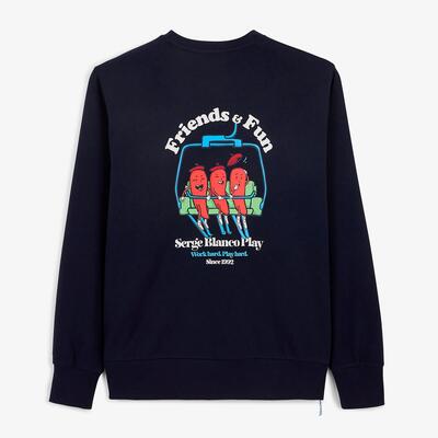 Sweatshirt met ronde hals en friends & fun-print