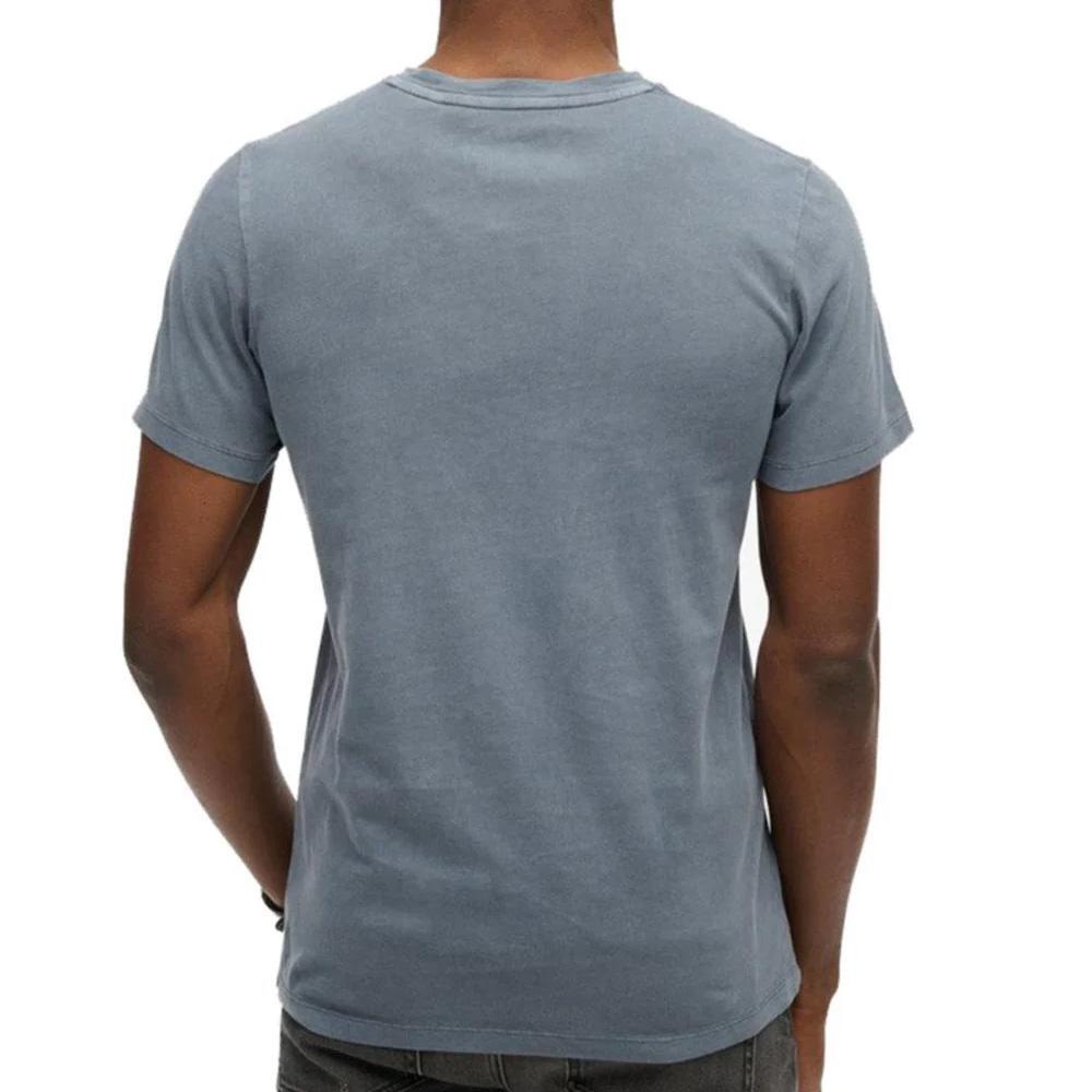 Camiseta Superdry Classic Essential Azul/Gris para Hombre 3/3