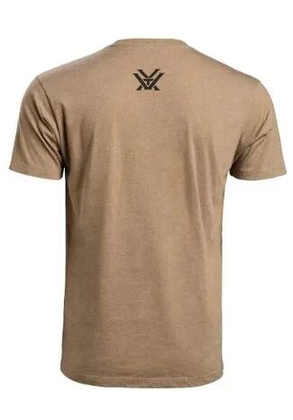 T-Shirt Vortex Full-Tine Coyote in Cotone Manica Corta Uomo 2/3