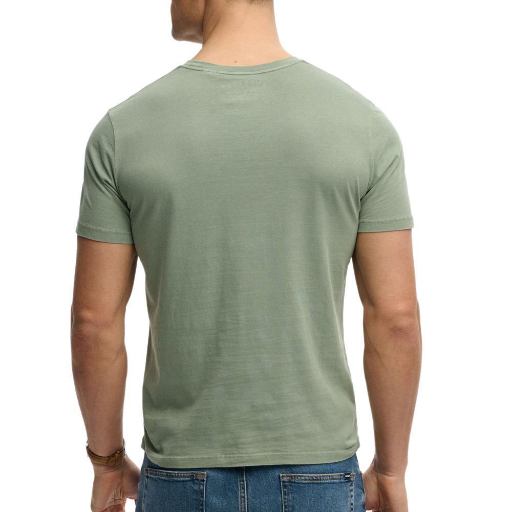 Camiseta Verde Hombre Superdry Classic Essential 3/3