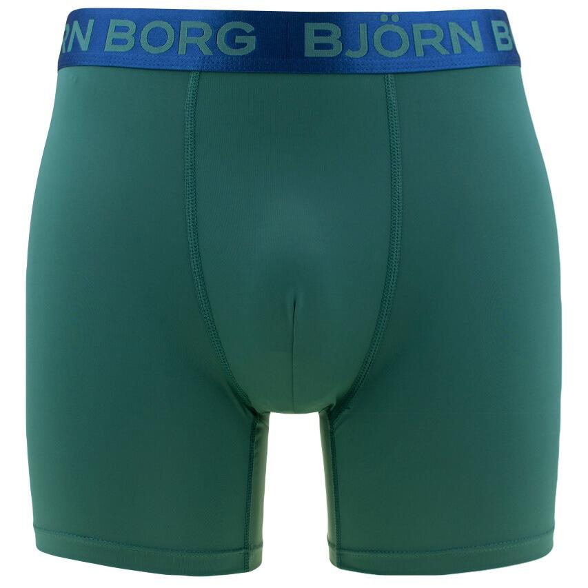 Multi-Sport Heren 3-Pack Microfiber Boxers Basic Print Blauw & Groen 6/7