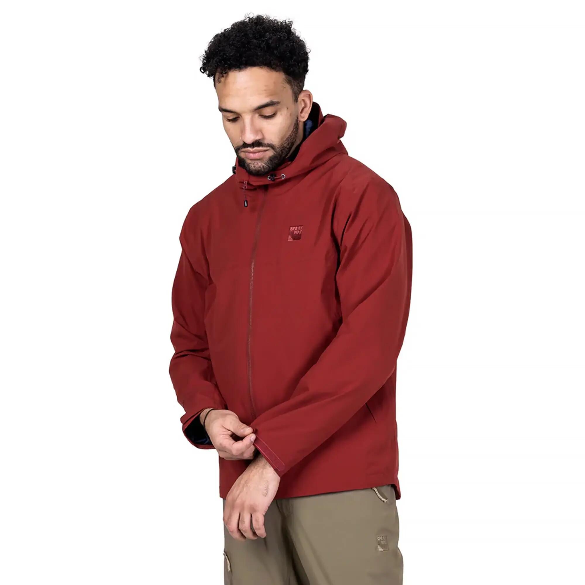 Sprayway - Veste pluie randonnée homme imperméable demi-zip à capuche 4/5