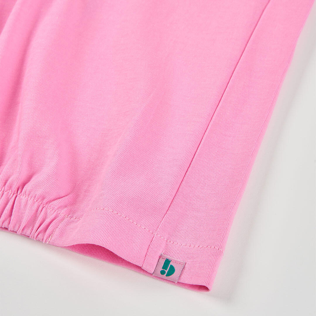 Camiseta de niña algodón en rosa 4/4