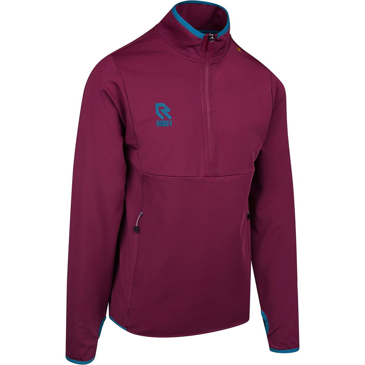 Veste zippée sport homme - demi-zip, scuba - bordeaux 3/3