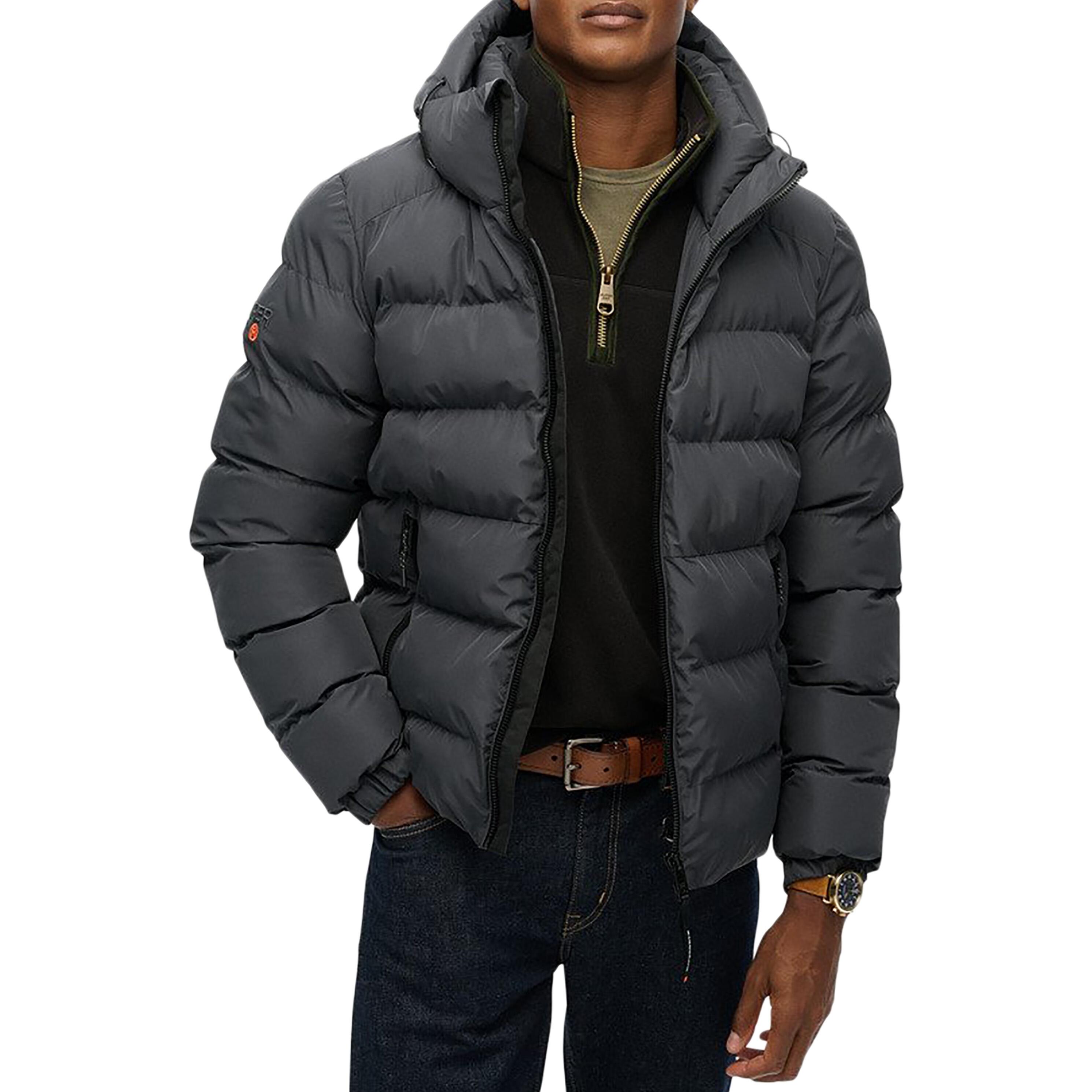 Jas - sport - heren - Superdry - puffer, met capuchon, polyester - Donn 4/4