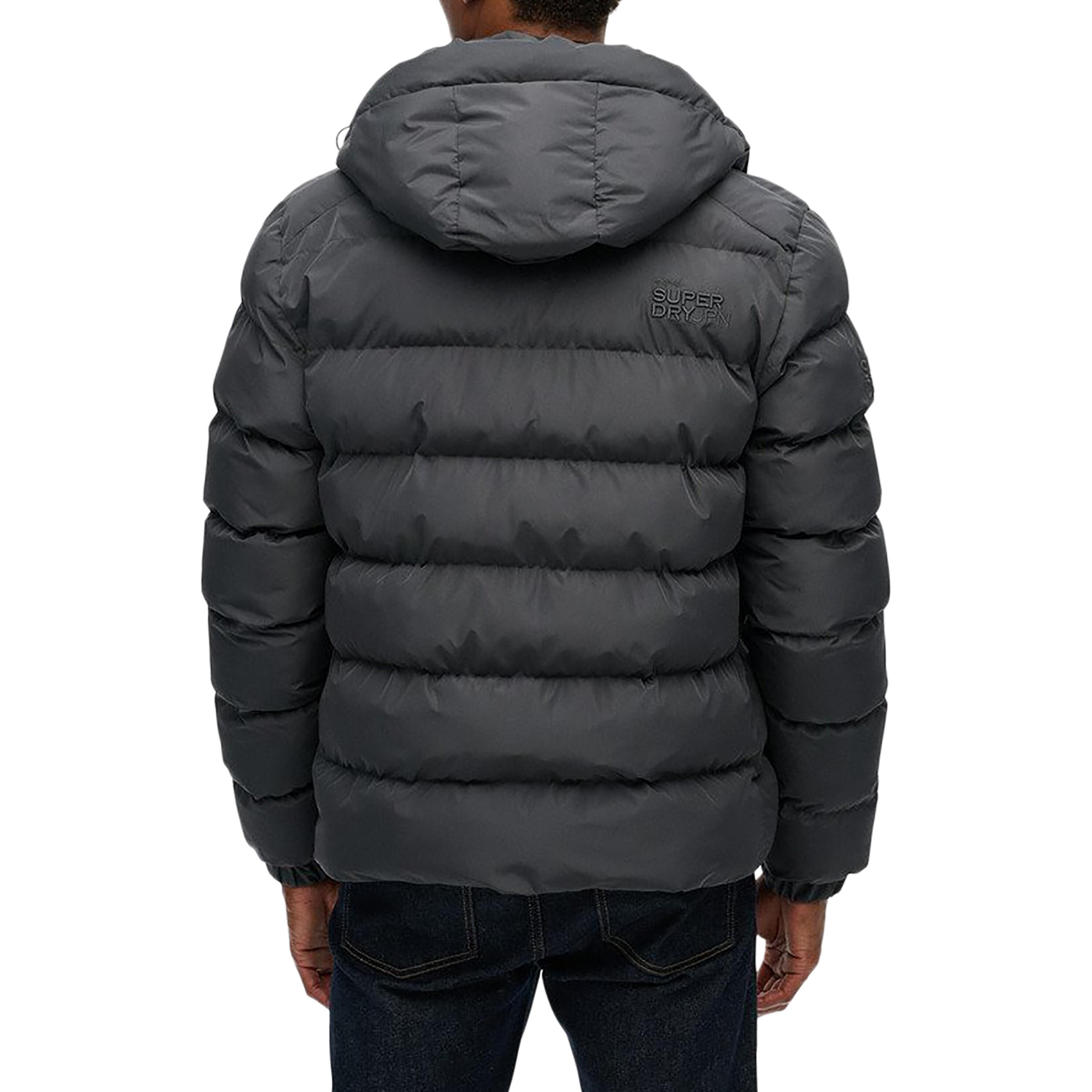 Jas - sport - heren - Superdry - puffer, met capuchon, polyester - Donn 3/4