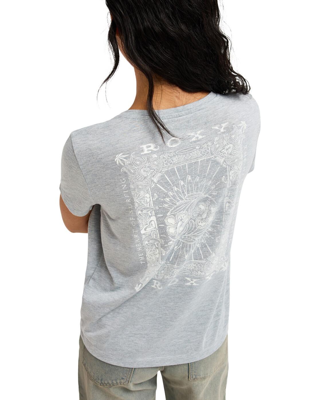 T-Shirt LAGUNA GREEN V NECK Grau Dames 2/4
