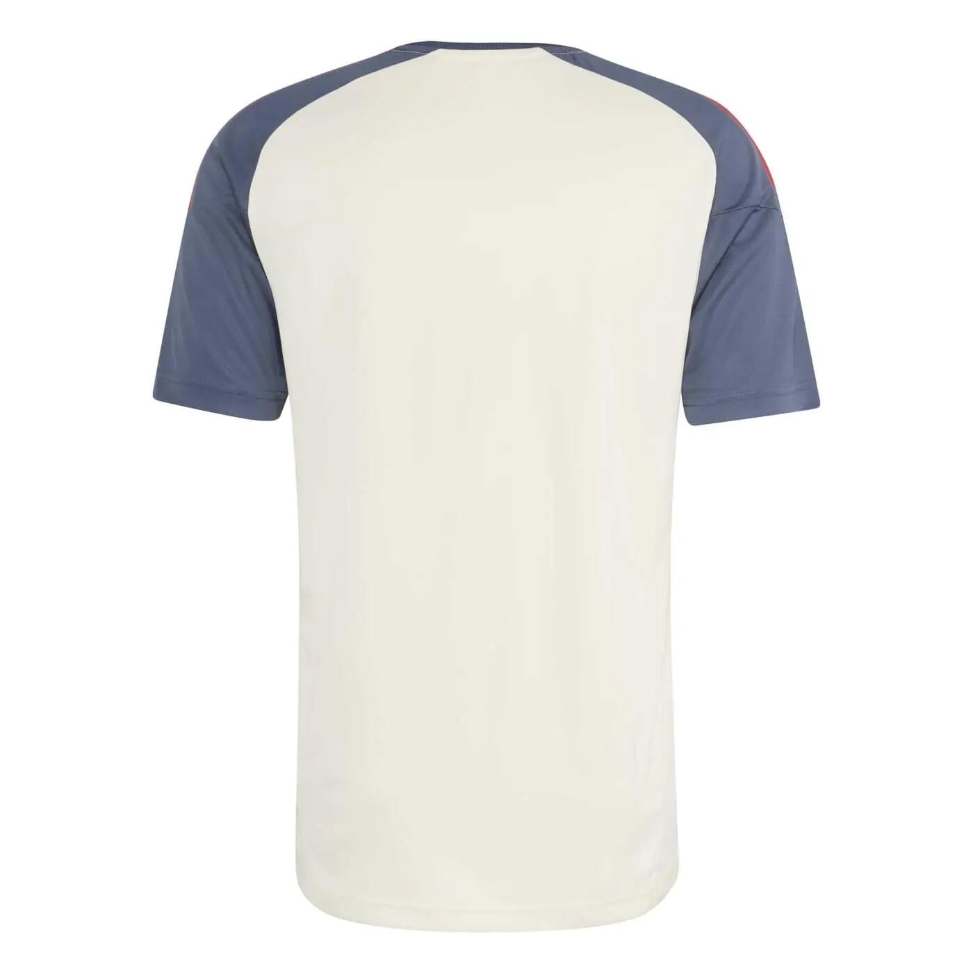T-shirt adidas Performance France Rugby Beige e blu ombra 4/7