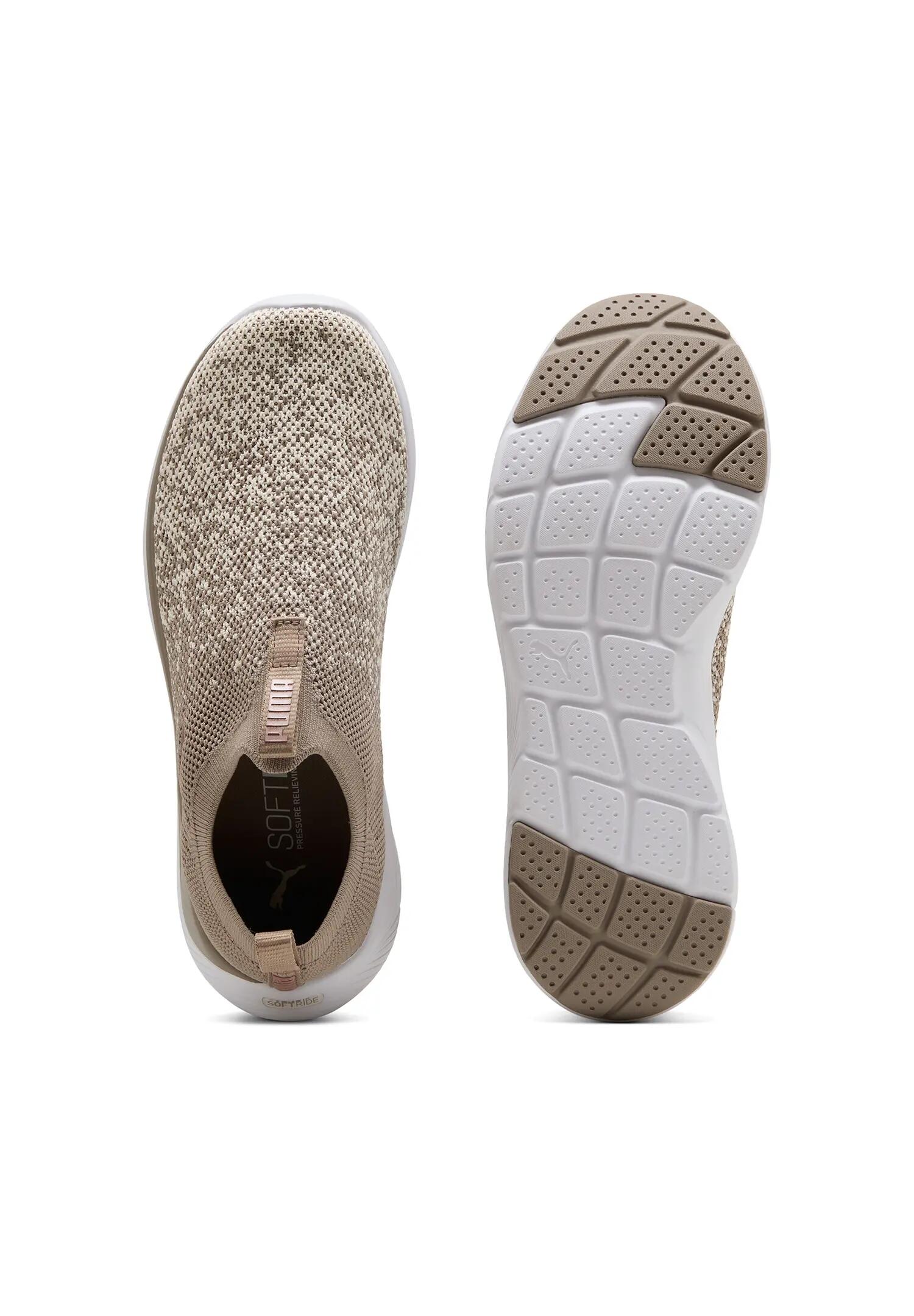 Puma Softride Premier Slip-On Strick-Schuhe Damen 309834 22 Mousegray-rosgold 3/5