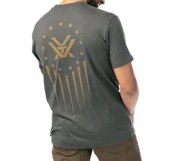 T-Shirt Vortex Vertical Lift Verde Oliva Cotone Manica Corta Uomo 3/3