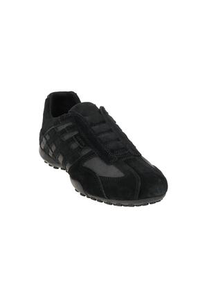 Geox U Snake L Herren Sneaker U4207L 022EK C9997 Wildleder Slip-on Schwarz