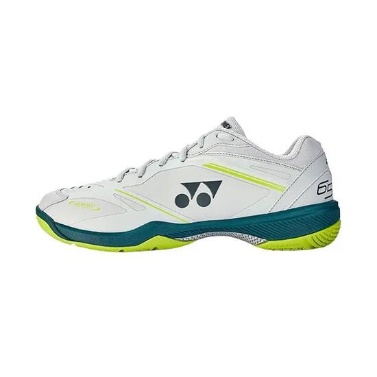 Chaussures badminton homme - pc 65 z4 axelsen - blanc-vert-jaune