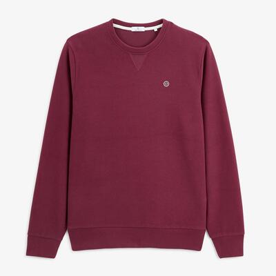 Sweatshirt met ronde hals french rib