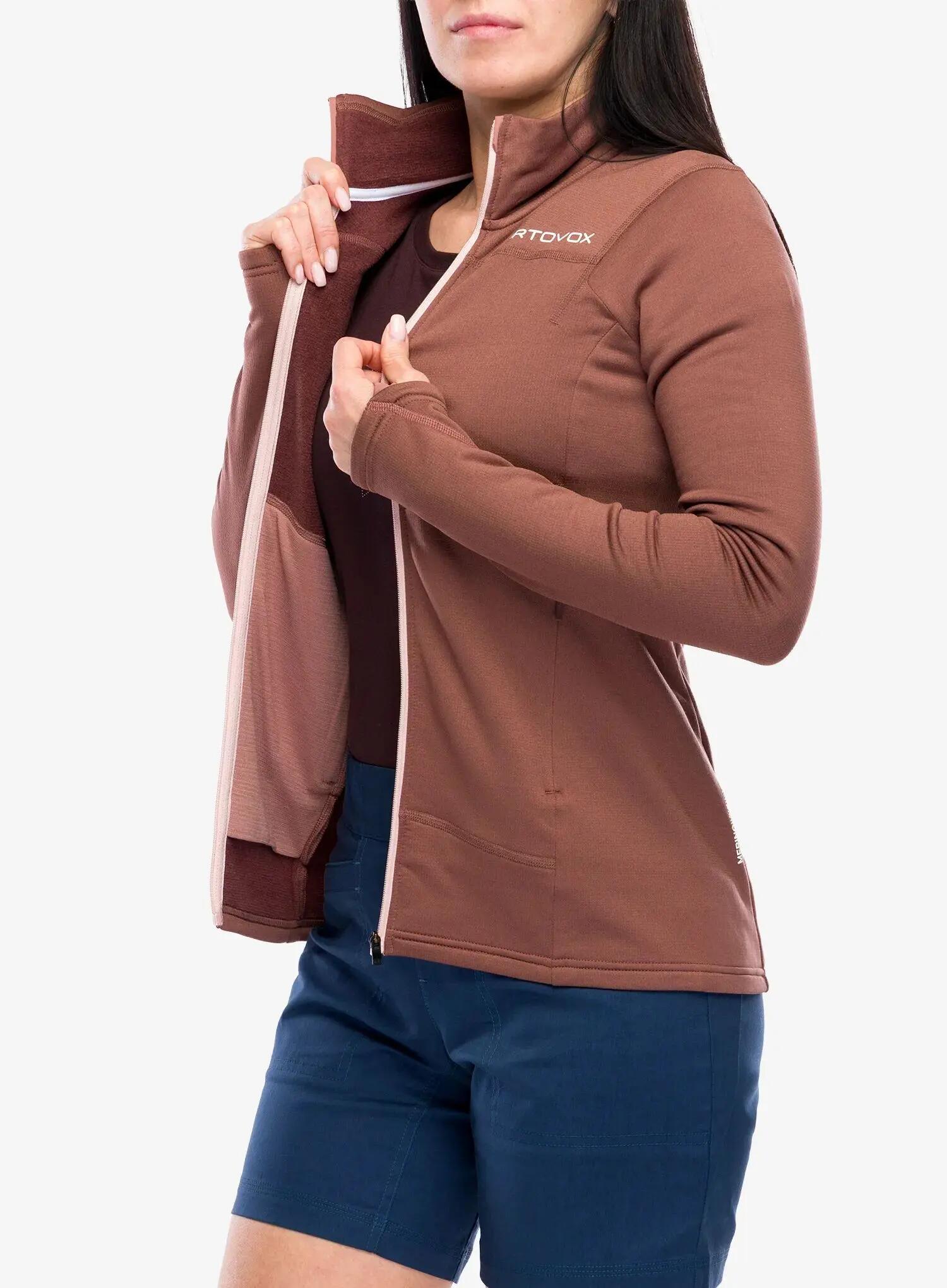 Bluza damska bez kaptura Ortovox Fleece Light Jacket 4/7