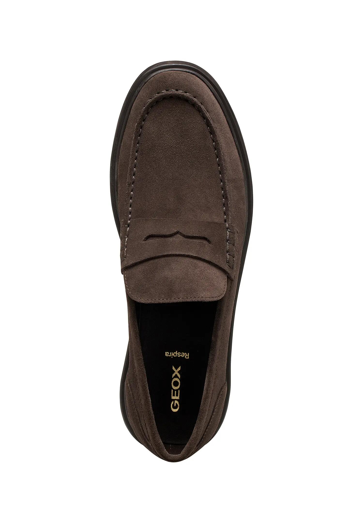 Geox MASSIMIANO Herren Leder Mokassin U66H9A 00022 C6005 Schuh Braun 4/5