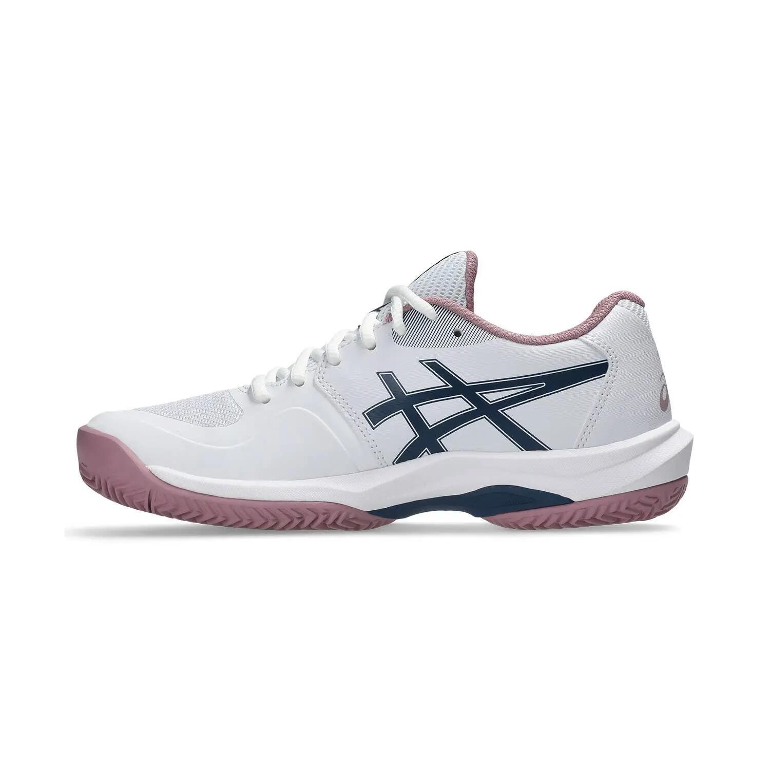 Asics Game Ff Clay-omni Court Weiss/blau/rosa Damen 1042a282 4/6